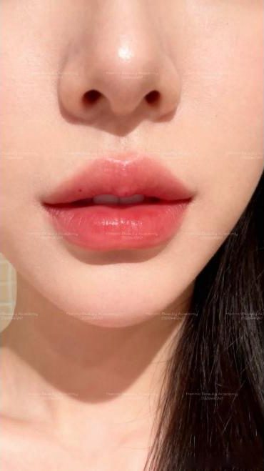 Môi sau khi tiêm filler tạo dáng tự nhiên